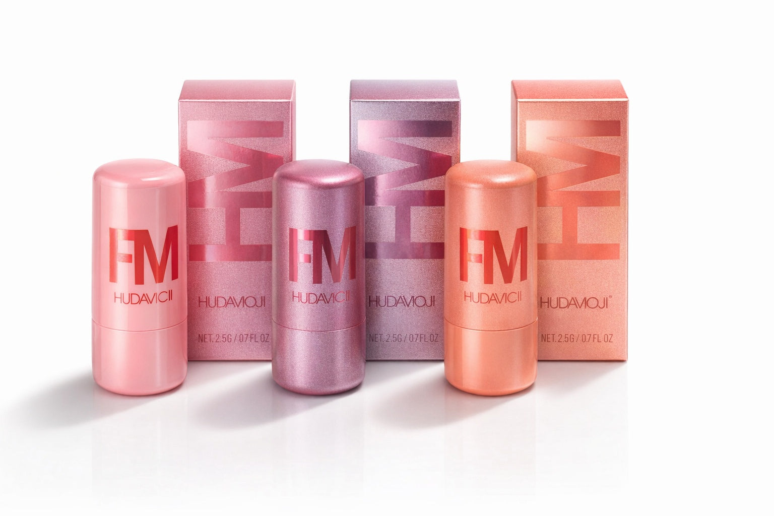 HUDAMOJI 3 Blush gel | Long-Lasting Natural Glow | 3 Shades