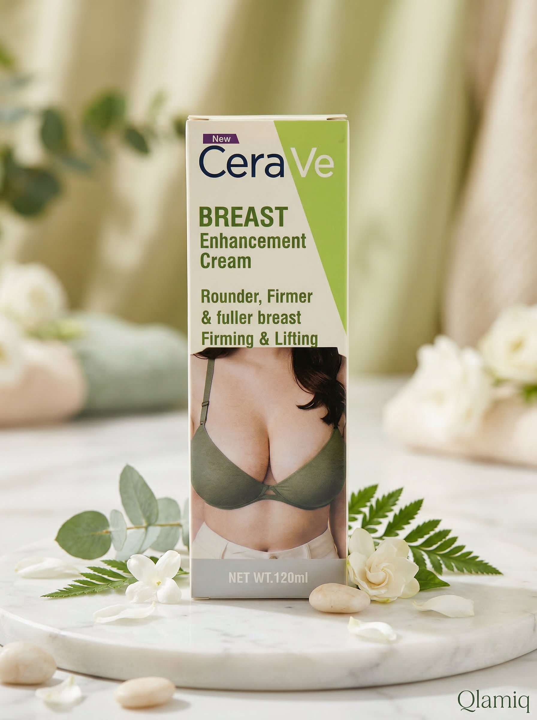 CeraVe Breast Enhancement Cream 120ml – Firming, Lifting & Fuller Breast Formula for Women