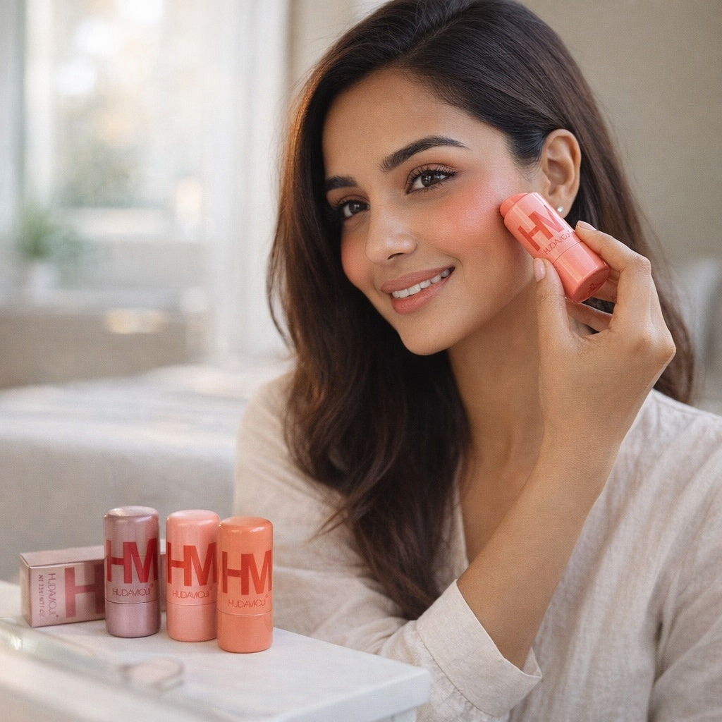 HUDAMOJI 3 Blush gel | Long-Lasting Natural Glow | 3 Shades